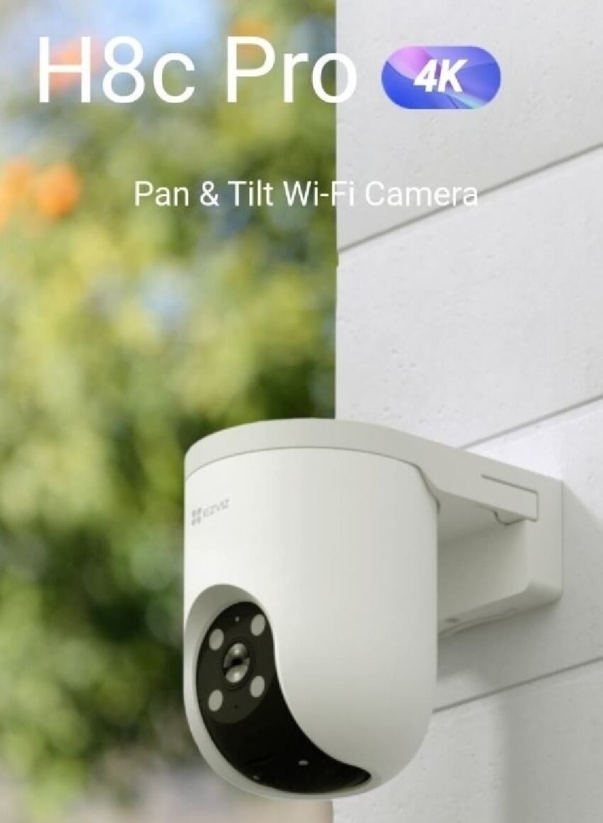 EZVIZ H8c Pro 4K Outdoor Pan Tilt Wi Fi Security Camera 8MP